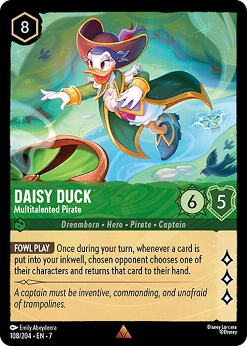 0108 Daisy Duck - Multitalented Pirate Rare Archazia's Island
