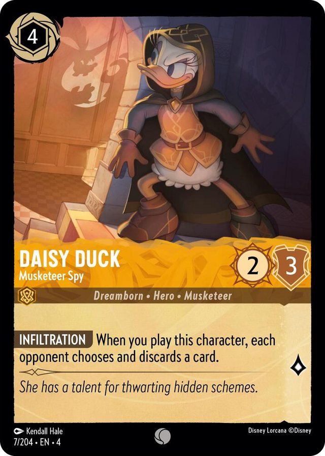 0007 Daisy Duck - Musketeer Spy Common Ursula's Return