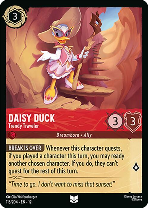0115 Daisy Duck - Trendy Traveler Uncommon Wilds Unknown