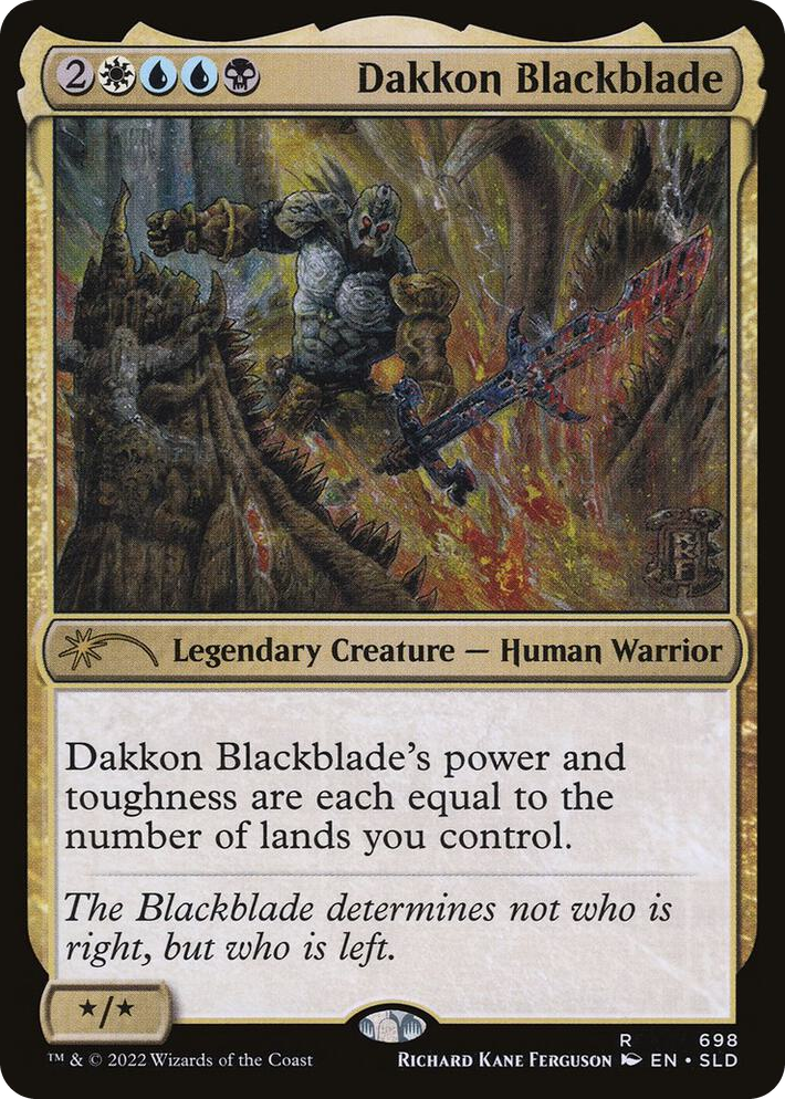 0698 Dakkon Blackblade R Secret Lair Drop Series