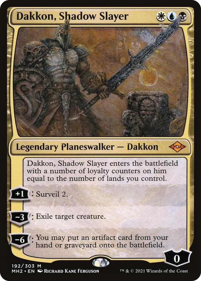 Dakkon, Shadow Slayer #192 M - Modern Horizons 2 Pokemon card