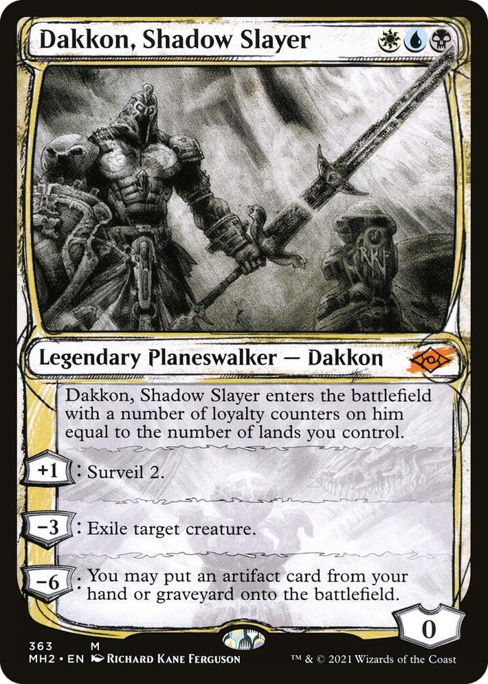 0363 Dakkon, Shadow Slayer (Showcase) M Modern Horizons 2