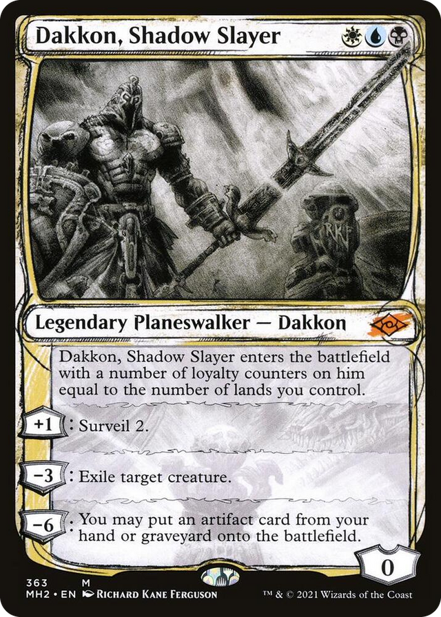 0363 Dakkon, Shadow Slayer (Showcase) M Modern Horizons 2