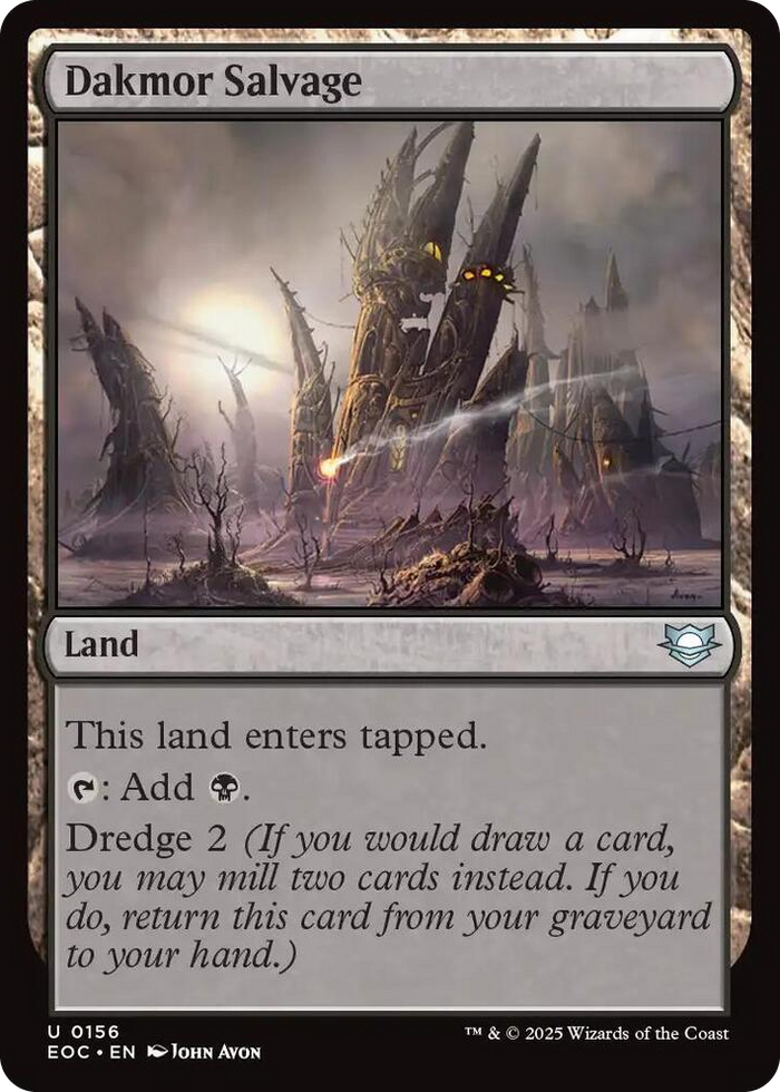 Dakmor Salvage #156 U - Commander: Edge of Eternities Pokemon card