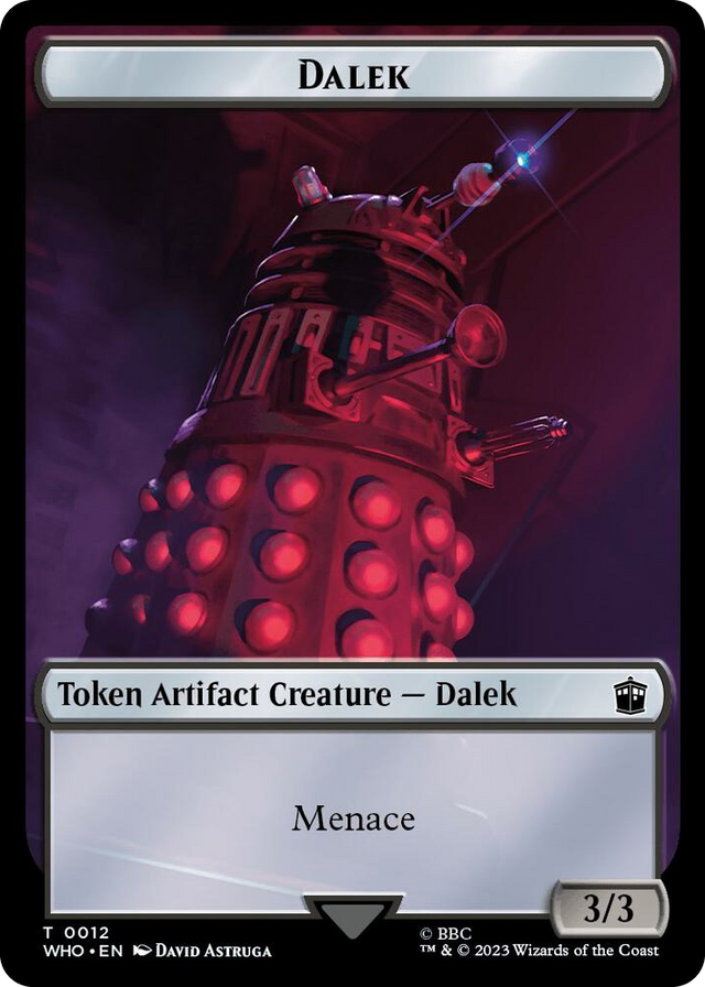 0012 Dalek // Alien Salamander Double-Sided Token T Universes Beyond: Doctor Who