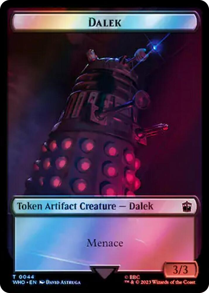 0044 Dalek // Alien Warrior Double-Sided Token (Surge Foil) T Universes Beyond: Doctor Who
