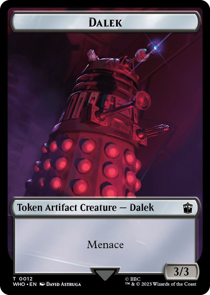 0012 Dalek // Beast Double-Sided Token T Universes Beyond: Doctor Who