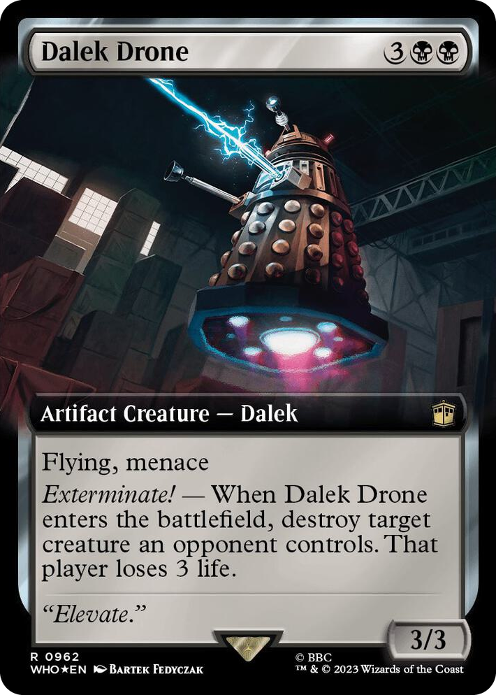 0962 Dalek Drone (Extended Art) (Surge Foil) R Universes Beyond: Doctor Who