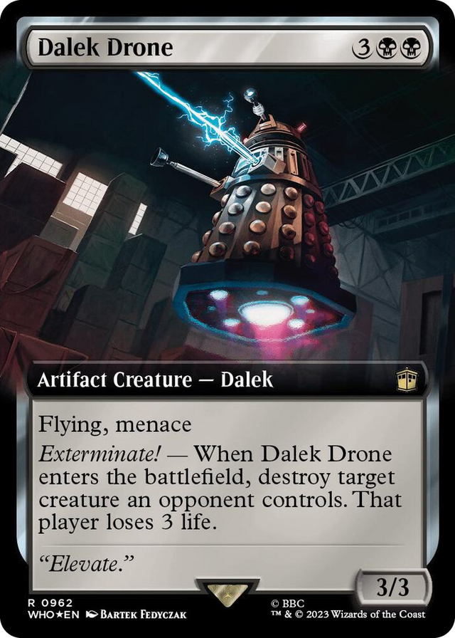 0962 Dalek Drone (Extended Art) (Surge Foil) R Universes Beyond: Doctor Who