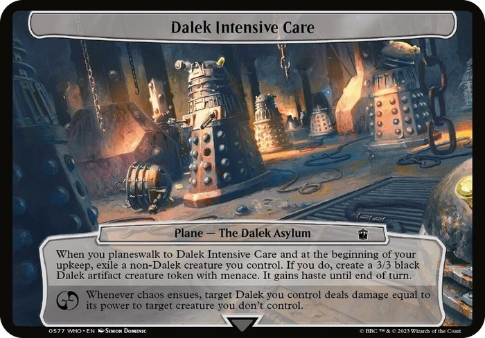 Dalek Intensive Care #577 T - Planechase: Universes Beyond: Doctor Who Pokemon card