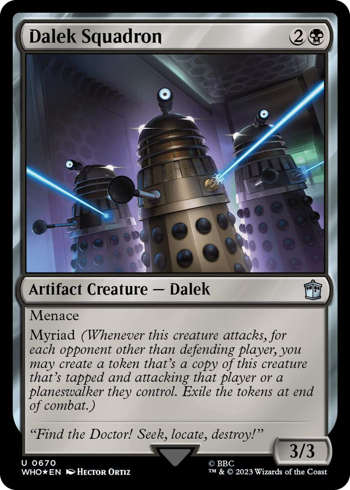 0670 Dalek Squadron (Surge Foil) U Universes Beyond: Doctor Who