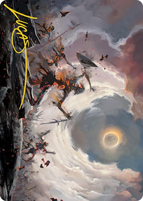 0028 Damn Art Card (Gold-Stamped Signature) S Art Series: Modern Horizons 2