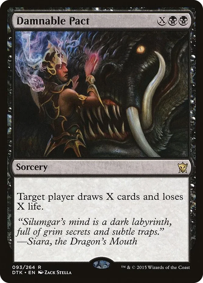 0093 Damnable Pact R Dragons of Tarkir