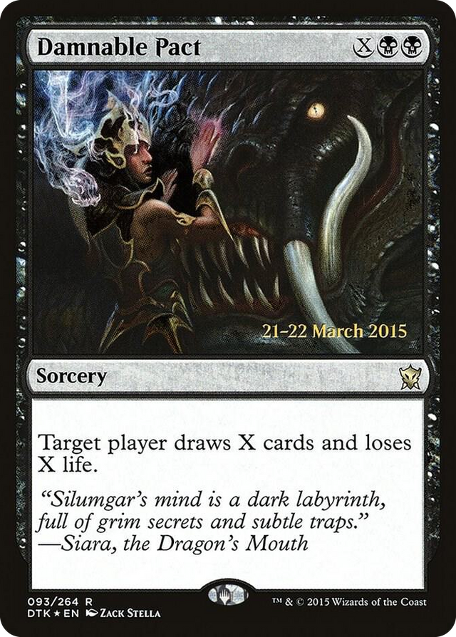 0093 Damnable Pact R Prerelease Cards