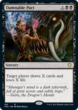 Damnable Pact #126 R - Commander: Innistrad: Crimson Vow Pokemon card