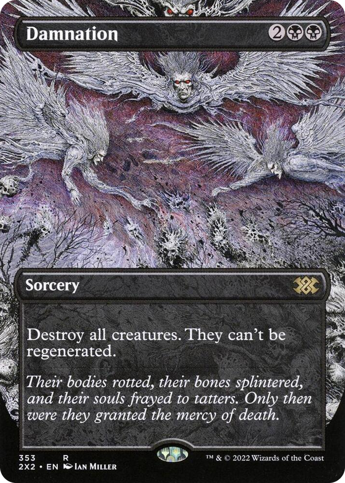 0353 Damnation (Borderless) R Double Masters 2022