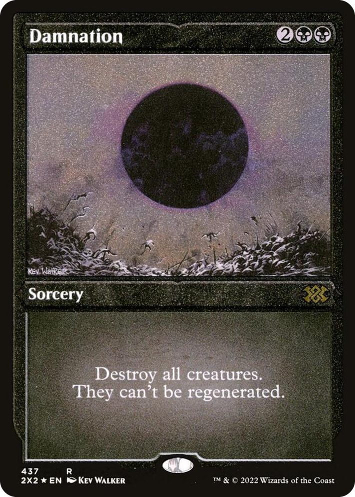 0437 Damnation (Foil Etched) R Double Masters 2022