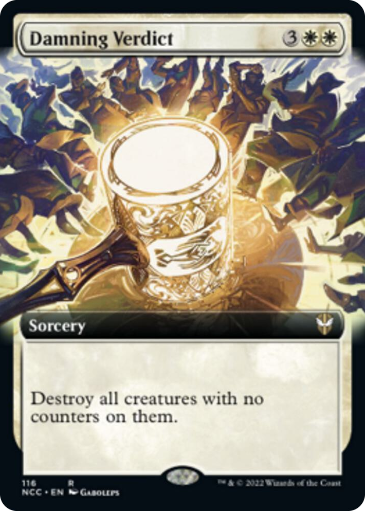0116 Damning Verdict (Extended Art) R Commander: Streets of New Capenna