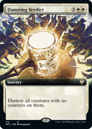 0116 Damning Verdict (Extended Art) R Commander: Streets of New Capenna