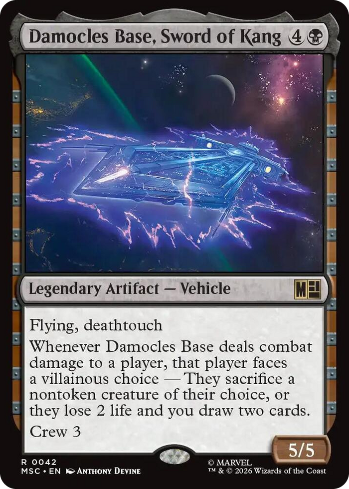Damocles Base, Sword of Kang #42 R - Commander: Marvel Super Heroes Pokemon card