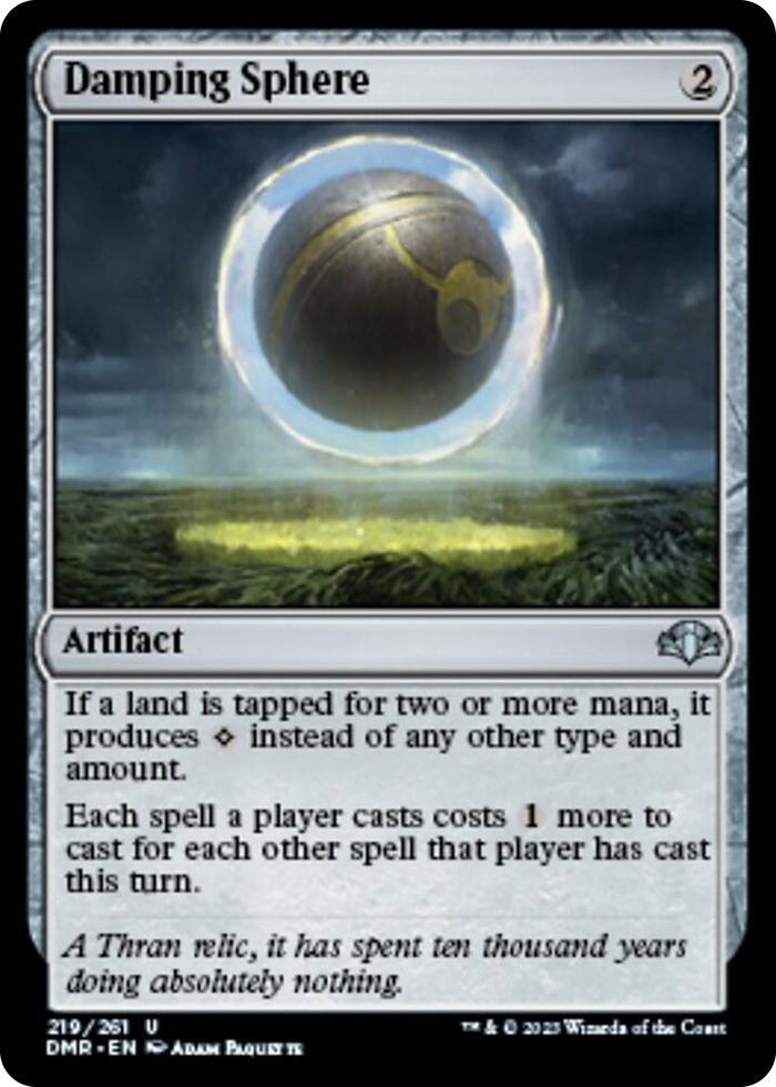 Damping Sphere #219 U - Dominaria Remastered Pokemon card
