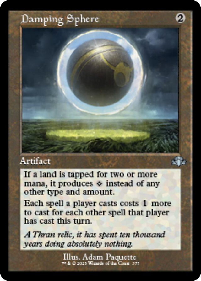 0377 Damping Sphere (Retro Frame) U Dominaria Remastered