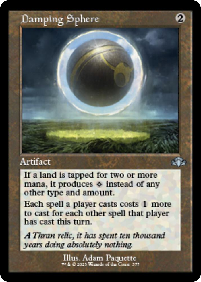 Damping Sphere (Retro Frame) #377 U - Dominaria Remastered Pokemon card