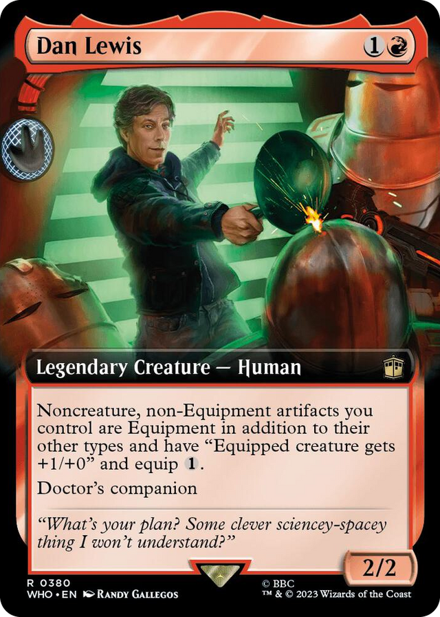 0380 Dan Lewis (Extended Art) R Universes Beyond: Doctor Who
