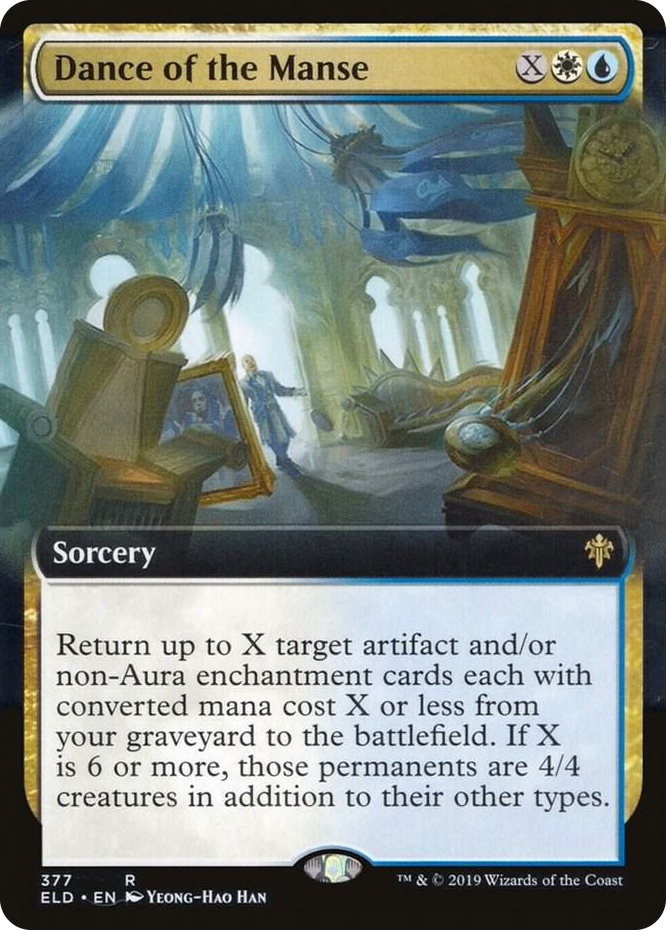 0377 Dance of the Manse (Extended Art) R Throne of Eldraine