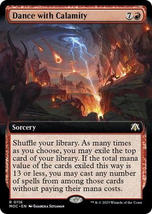 0116 Dance with Calamity (Extended Art) R Commander: March of the Machine