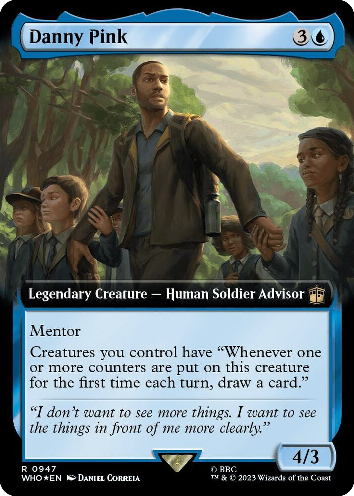 0947 Danny Pink (Extended Art) (Surge Foil) R Universes Beyond: Doctor Who