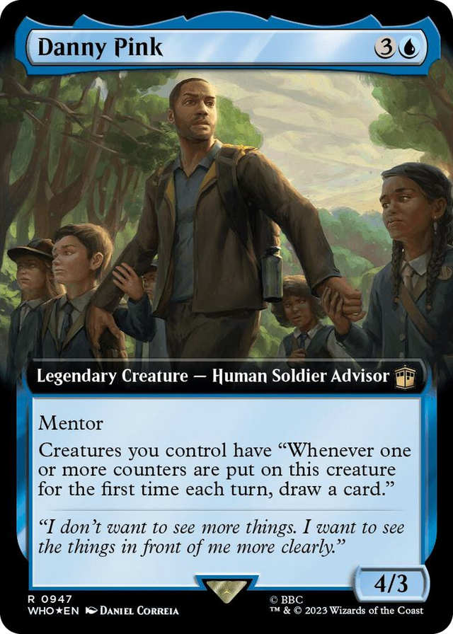 0947 Danny Pink (Extended Art) (Surge Foil) R Universes Beyond: Doctor Who