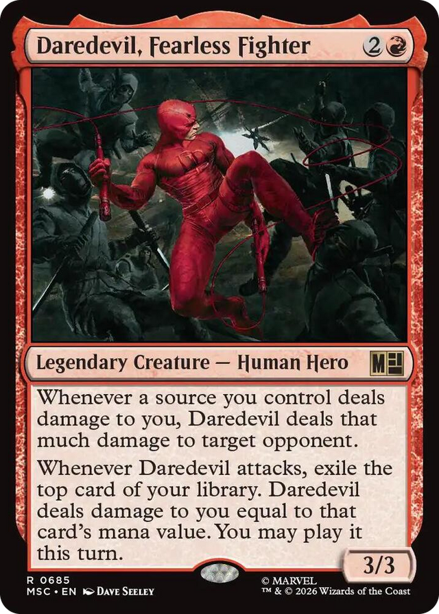 0685 Daredevil, Fearless Fighter R Commander: Marvel Super Heroes