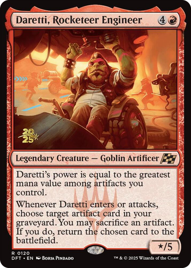 0120 Daretti, Rocketeer Engineer R Prerelease Cards