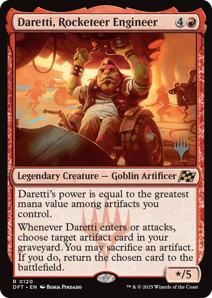 0120 Daretti, Rocketeer Engineer R Promo Pack: Aetherdrift