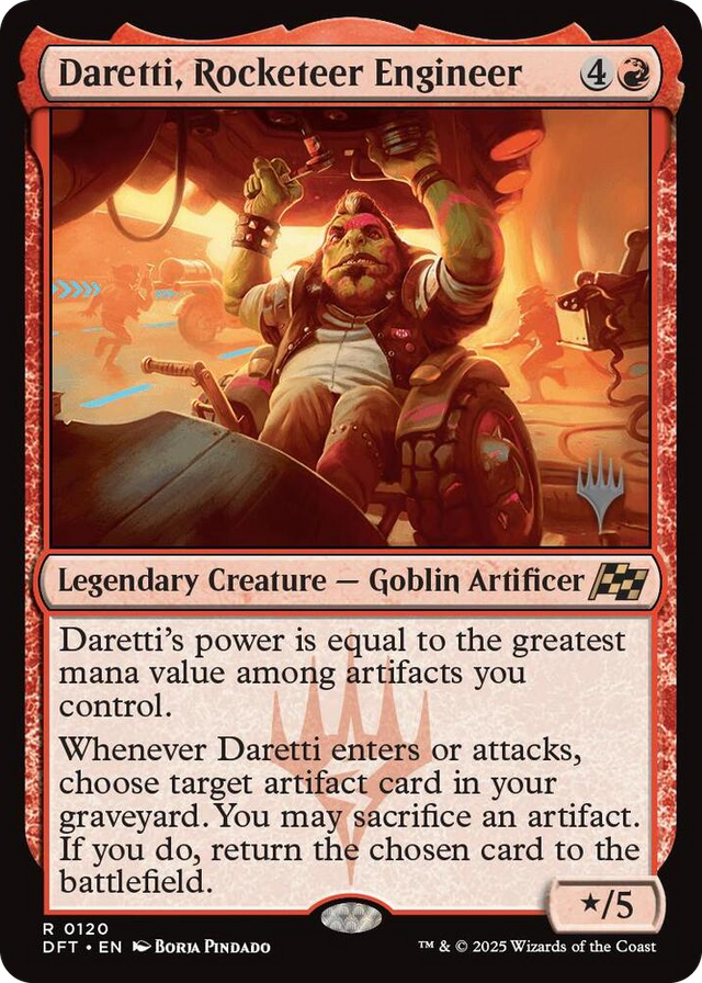 0120 Daretti, Rocketeer Engineer R Promo Pack: Aetherdrift