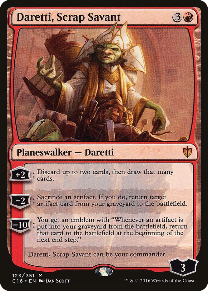 Daretti, Scrap Savant #123 M - Commander 2016 Pokemon card
