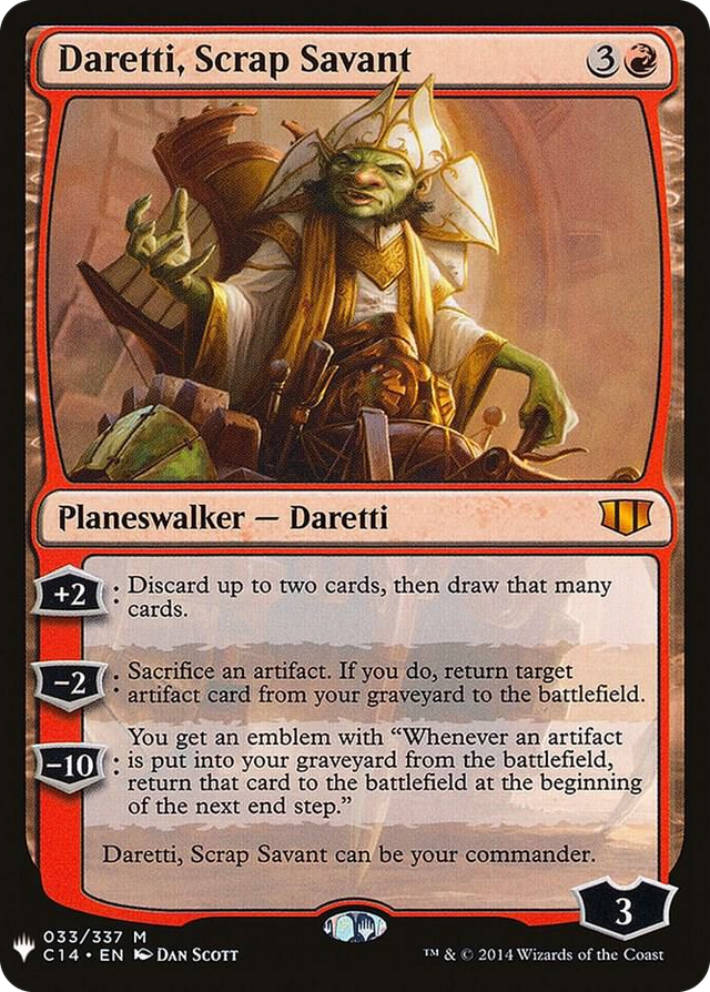 0033 Daretti, Scrap Savant (C14) M The List Reprints