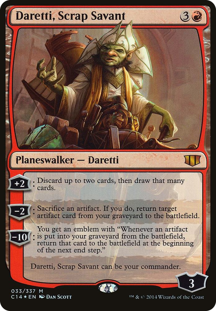 Daretti, Scrap Savant (Commander 2014) #33 M - Oversize Cards Pokemon card