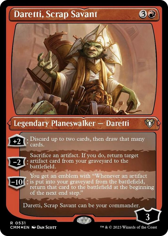 0531 Daretti, Scrap Savant (Foil Etched) R Commander Masters