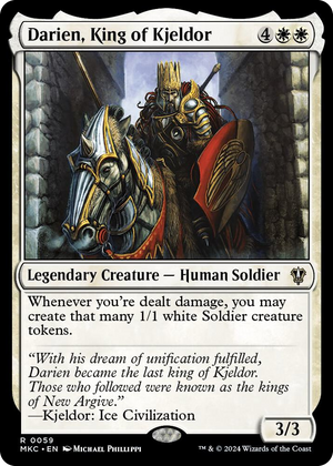 0059 Darien, King of Kjeldor R Commander: Murders at Karlov Manor