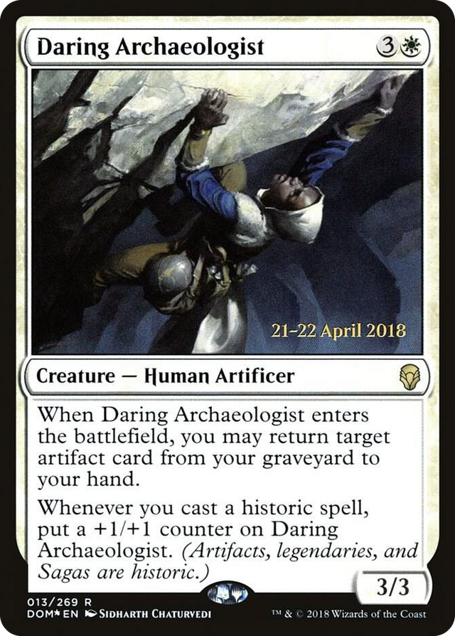 0013 Daring Archaeologist R Prerelease Cards