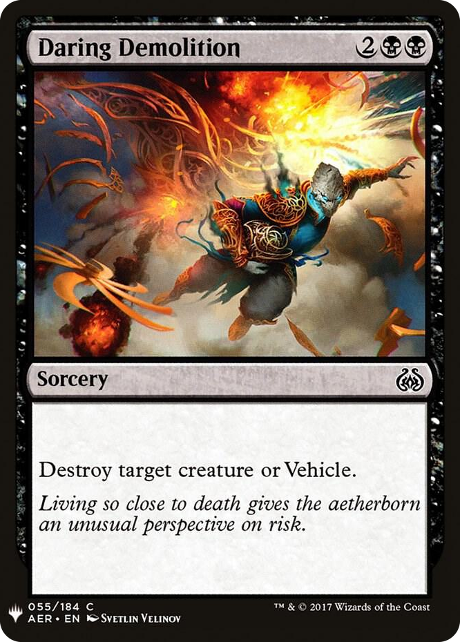0055 Daring Demolition C The List Reprints
