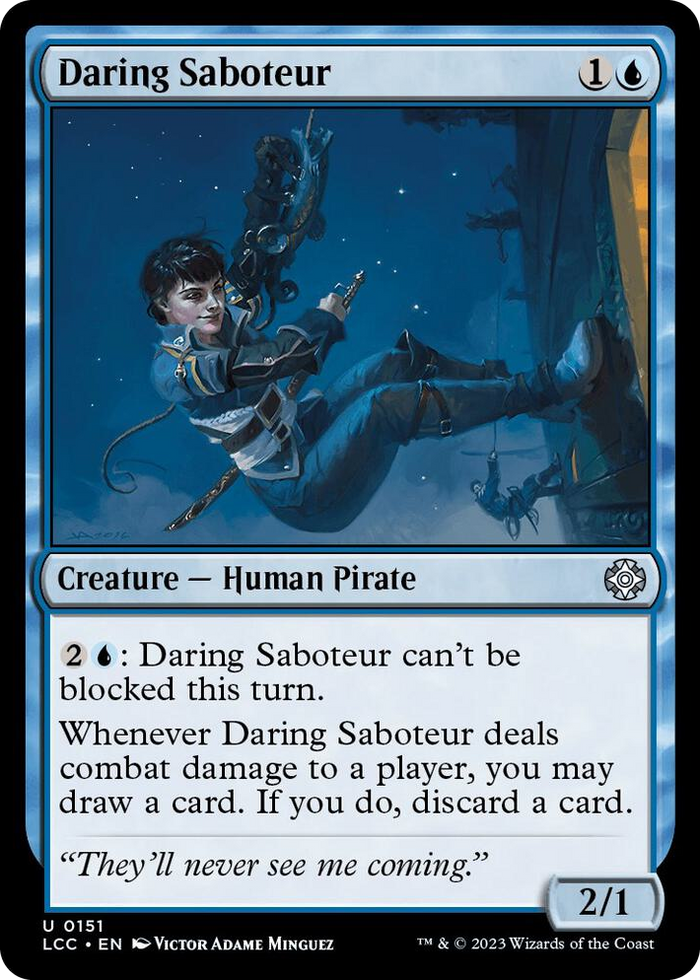 Daring Saboteur #151 U - Commander: The Lost Caverns of Ixalan Pokemon card