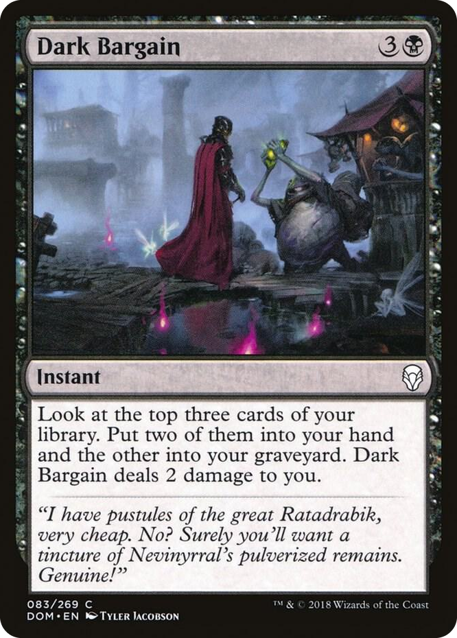 0083 Dark Bargain C Dominaria