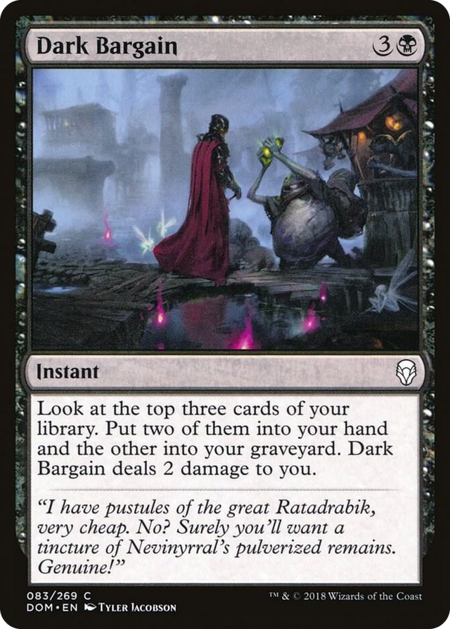 0083 Dark Bargain C Dominaria