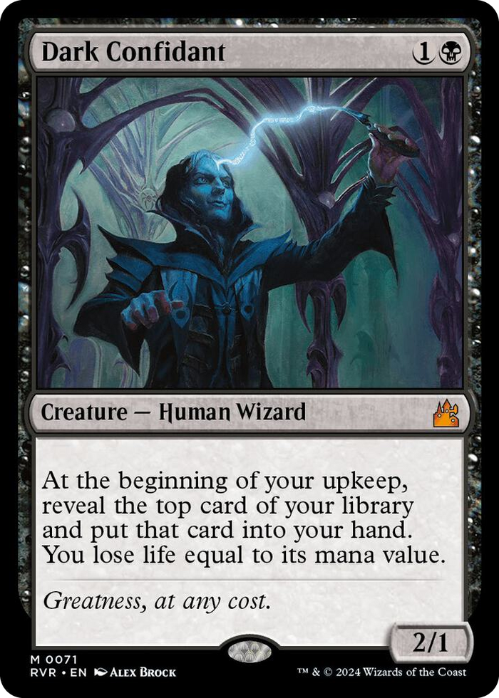 Dark Confidant #71 M - Ravnica Remastered Pokemon card