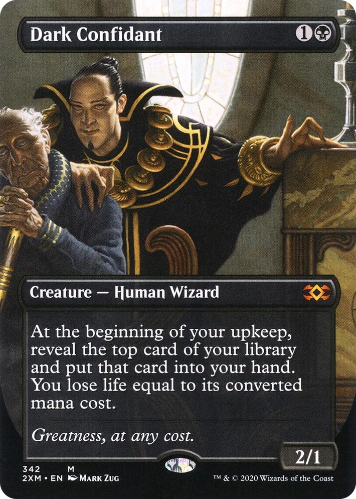0342 Dark Confidant (Borderless) M Double Masters