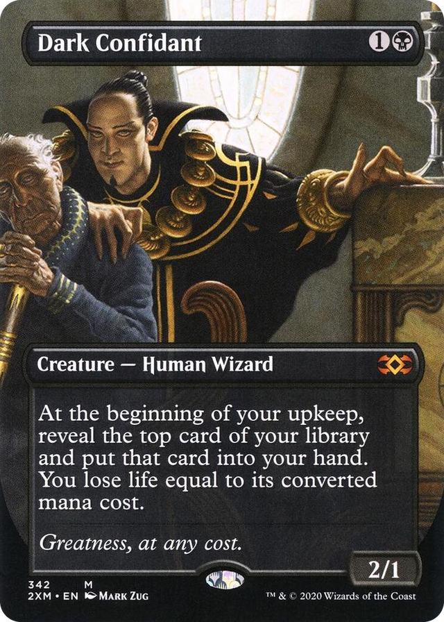 0342 Dark Confidant (Borderless) M Double Masters
