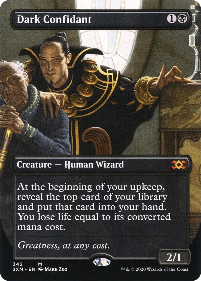 0342 Dark Confidant (Borderless) M Double Masters